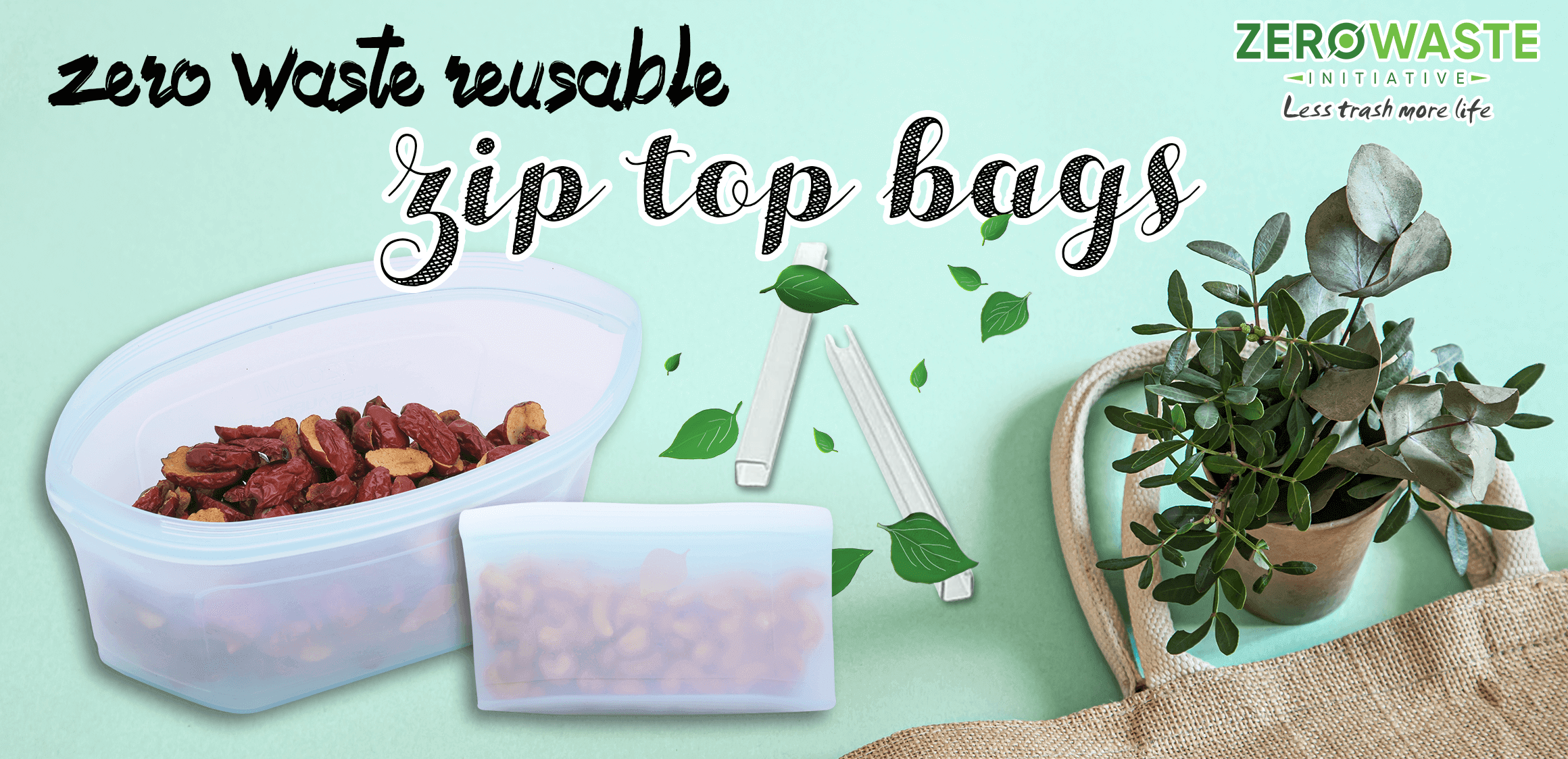 zero waste zippered bags