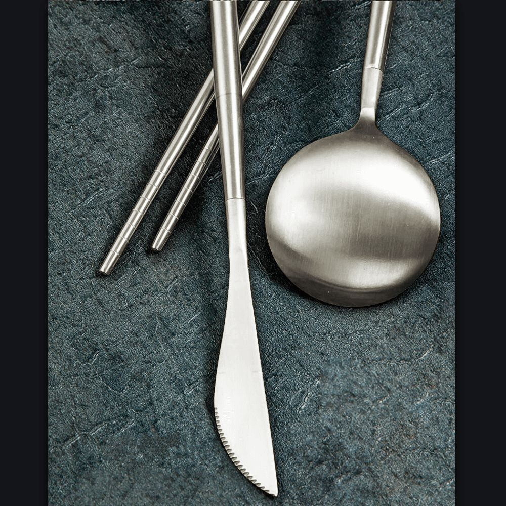 Zero Waste Initiative - zerowasteinitiative.com Pocket-sized Collapsible Portable Zero Waste Cutlery Chopsticks Sets 6