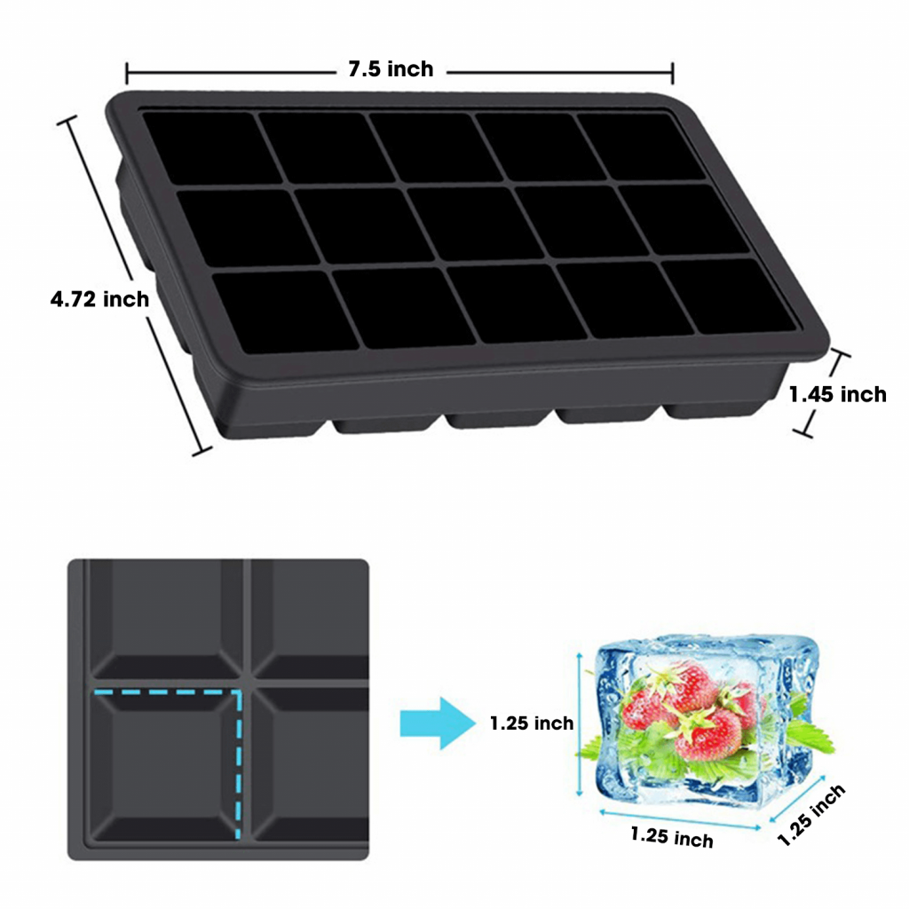 ZeroLactix - XXL Silicone Ice Cube Tray – zerolactix