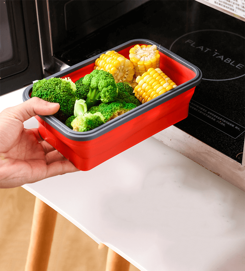 Zero Waste Lunch Boxes - Set 4 Portable Reusable Folding Boxes