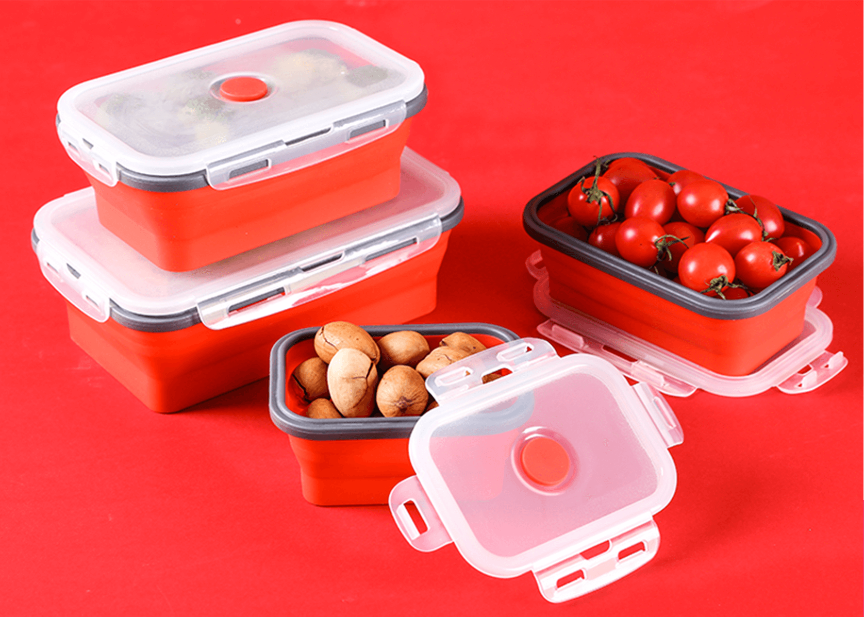 Zero Waste Lunch Boxes - Set 4 Portable Reusable Boxes