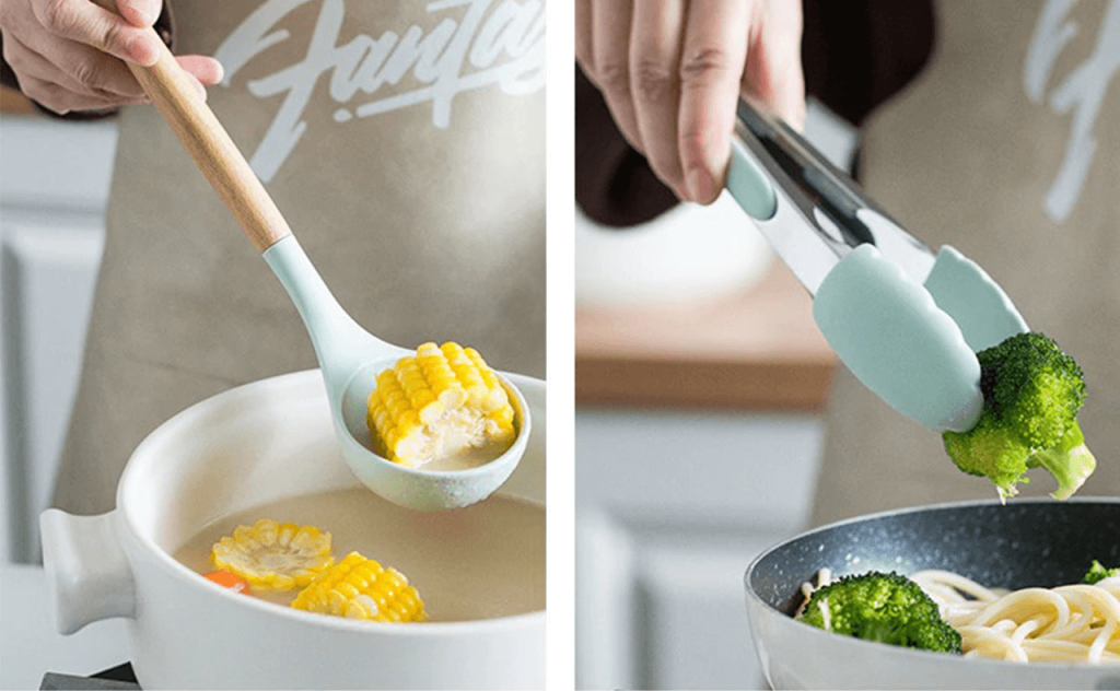 Zero Waste Cooking Utensils With 12 Safe Silicone Utensils