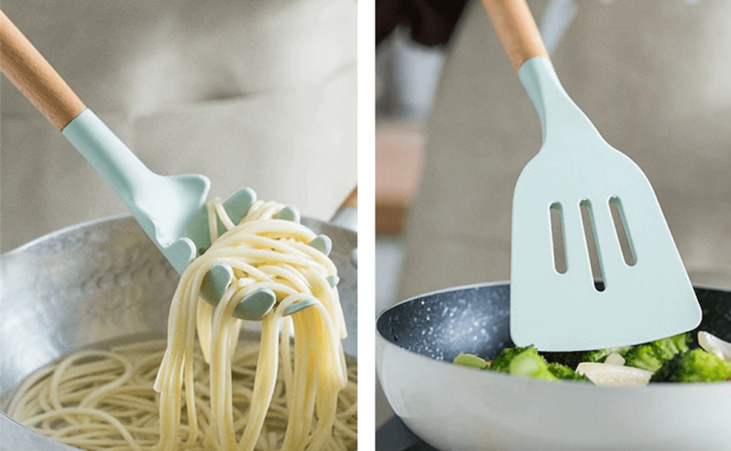 Zero Waste Cooking Utensils With 12 Safe Silicone Utensils