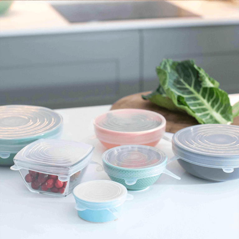 Zero Waste Stretch Lids Set 12 Silicone Reusable Food Covers