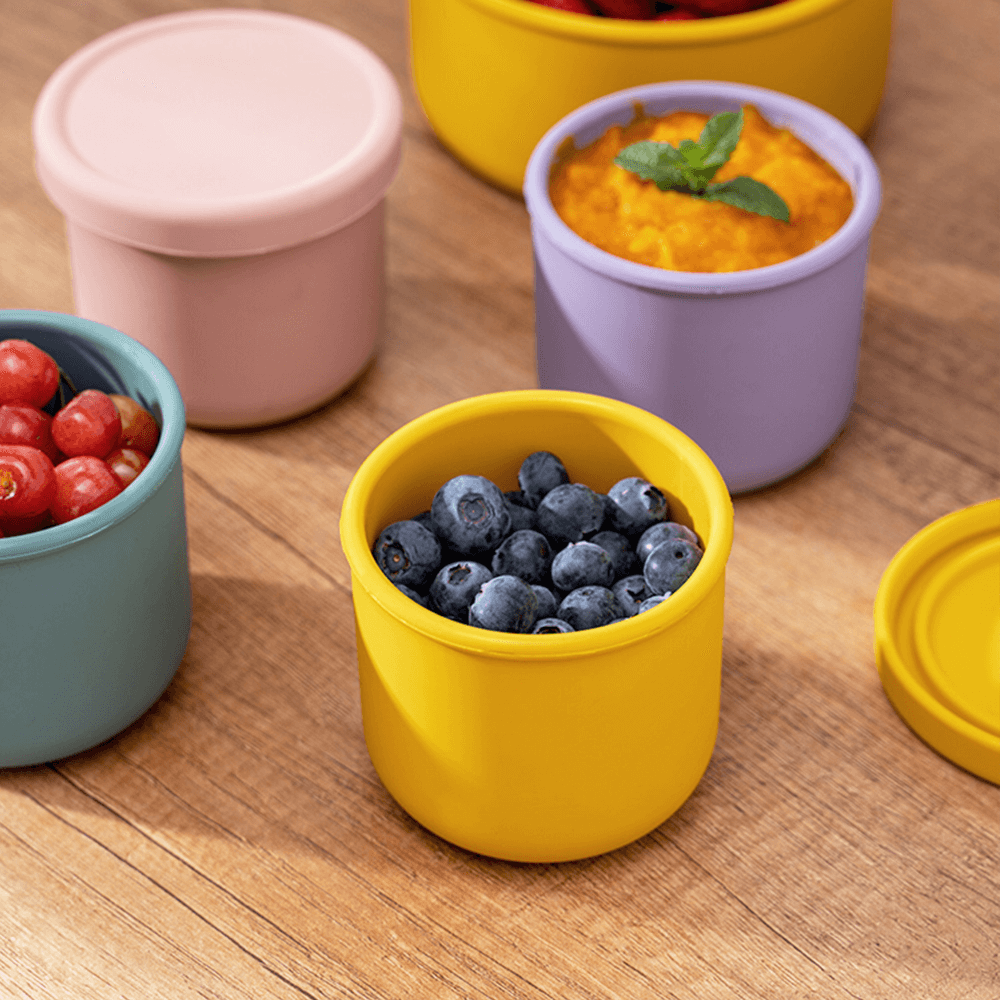 Silicone Food Storage Container bowl with Lid- Small & Large – Planet Renu