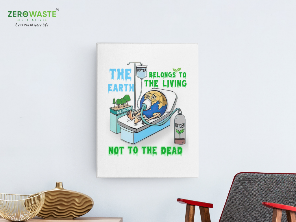 ZERO WASTE INITIATIVE - ZEROWASTEINITIATIVE.COM EARTH DEATH MATTE CANVAS (1.25") - ZERO WASTE INITIATIVE 19 12 EARTH DEATH MATTE CANVAS - ZERO WASTE INITIATIVE 19