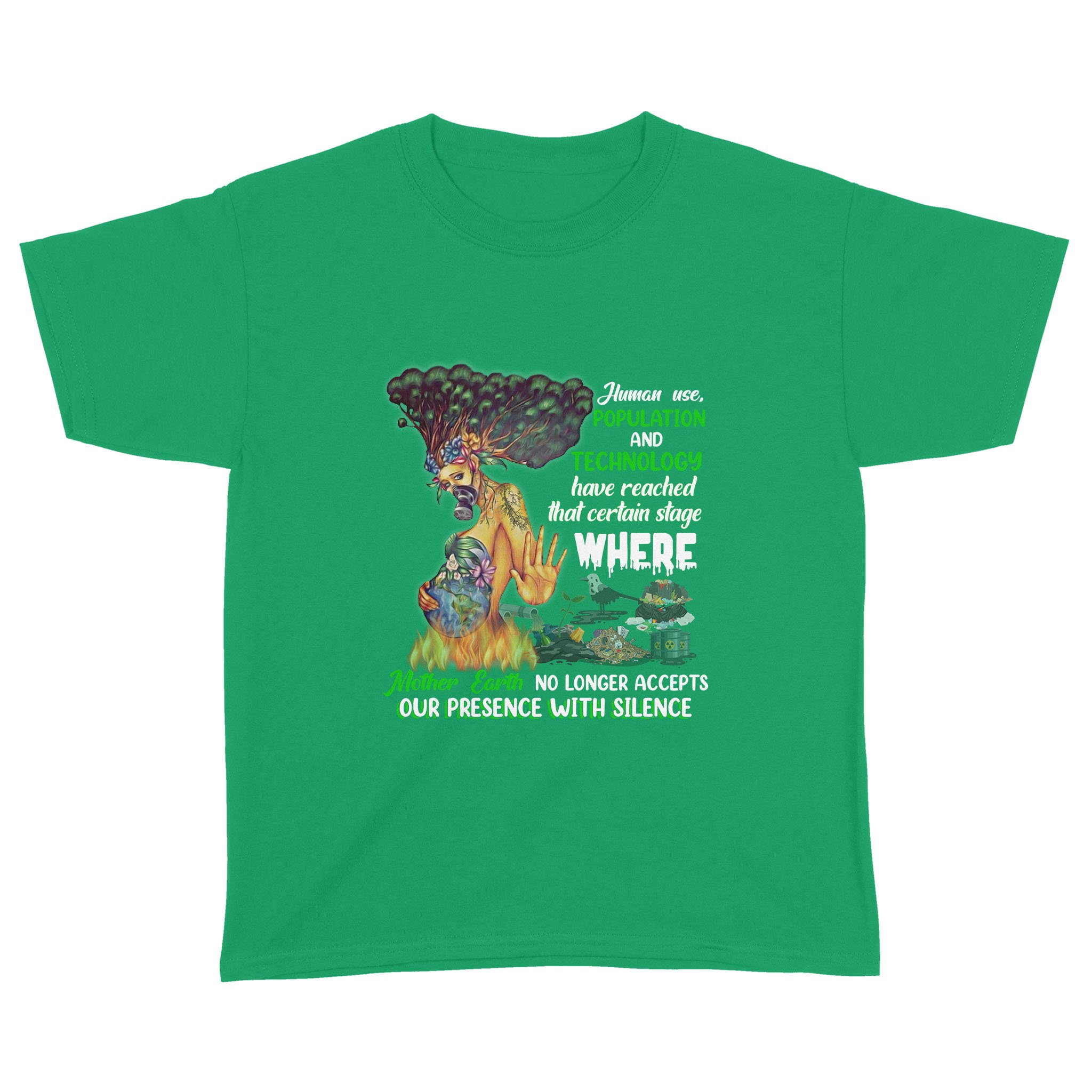 Save Mother Earth Youth T-shirt Unisex Zero Waste Initiative 25