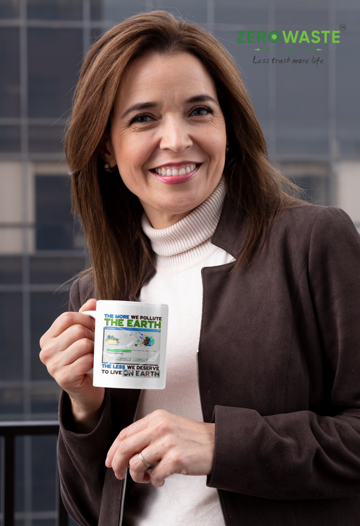 ZERO WASTE INITIATIVE - ZEROWASTEINITIATIVE.COM EARTH POLLUTION WHITE MUG - ZERO WASTE INITIATIVE 20 4 EARTH POLLUTION WHITE MUG - ZERO WASTE INITIATIVE 20