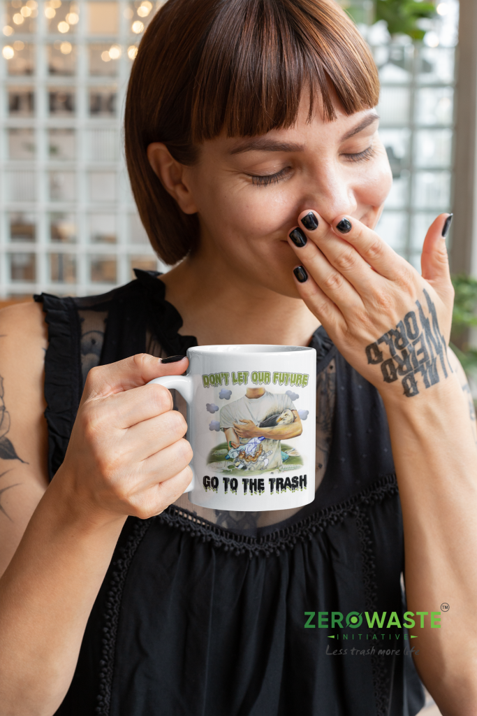 ZERO WASTE INITIATIVE - ZEROWASTEINITIATIVE.COM FUTURE HUMANITY WHITE MUG - ZERO WASTE INITIATIVE 4 4 FUTURE HUMANITY WHITE MUG - ZERO WASTE INITIATIVE 4