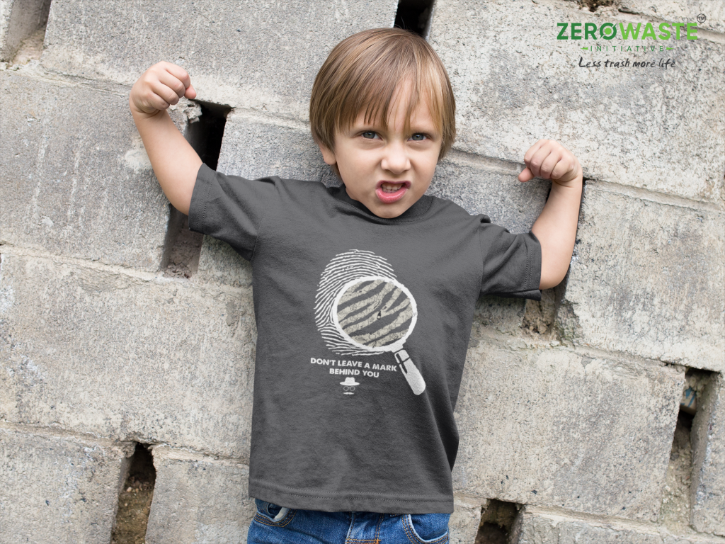 NATURE PAINTING KID TEE, UNISEX MARK BEHIND YOU YOUTH T-SHIRT, HUMANITARIAN ABSTRACT CHILD SHIRT, COTTON XS - XL, ZERO WASTE INITIATIVE CLOTHING GIFT