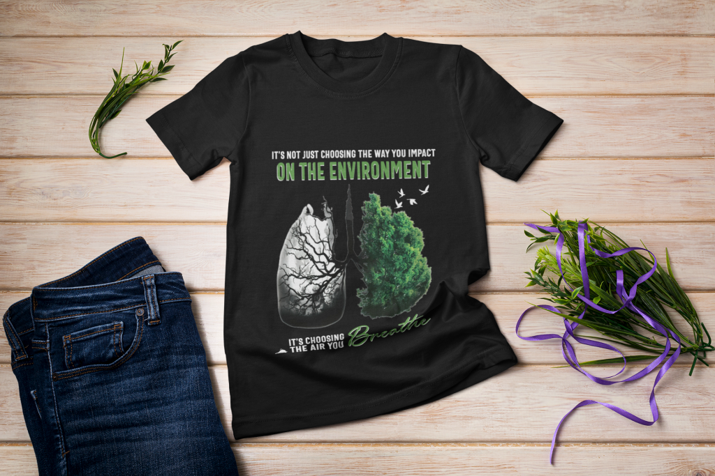 ZERO WASTE CLOTHING GIFT, INSPIRATIONAL QUOTE TEE, UNISEX THE AIR YOU BREATHE T-SHIRT, CLIMATE CHANGE GRAPHIC SHIRT, HUMANITARIAN T SHIRT, COTTON S - 6XL
