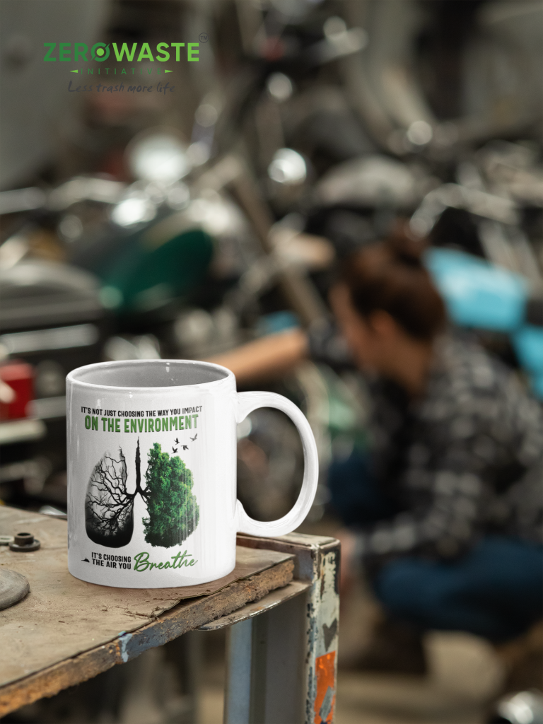 ZERO WASTE INITIATIVE - ZEROWASTEINITIATIVE.COM THE AIR YOU BREATHE WHITE MUG - ZERO WASTE INITIATIVE 30 4 THE AIR YOU BREATHE WHITE MUG - ZERO WASTE INITIATIVE 30