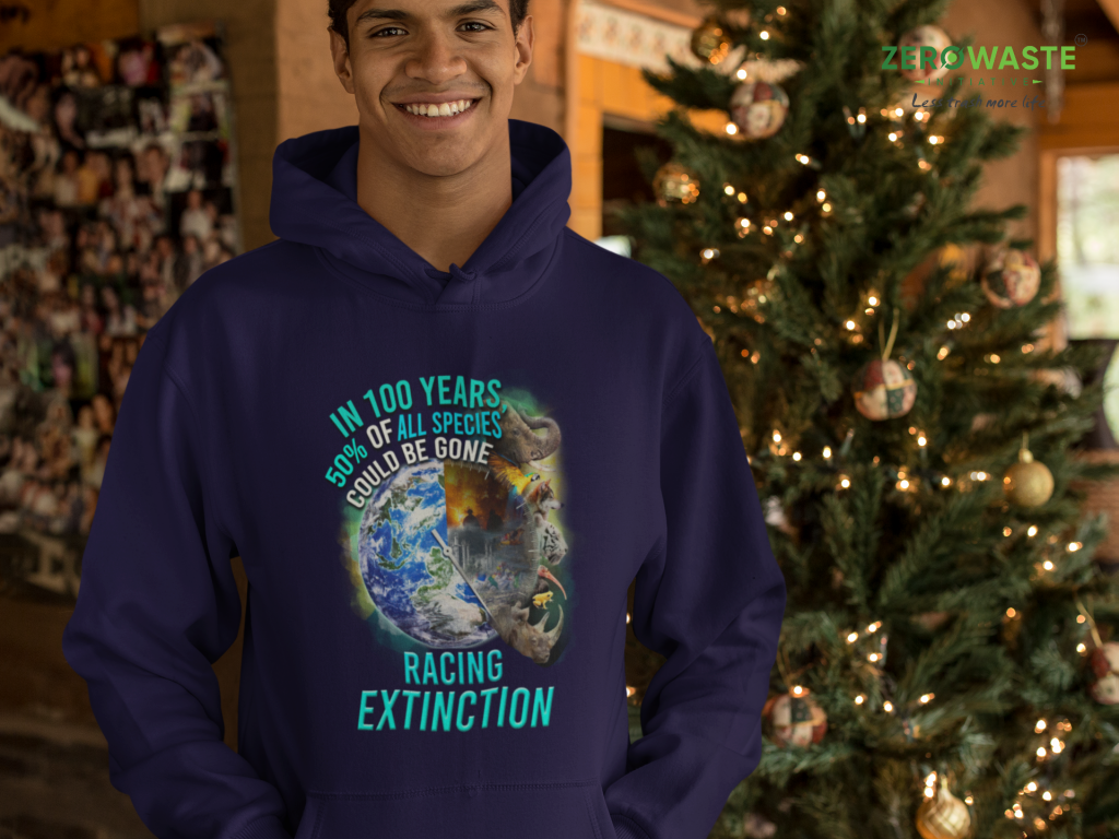 NATURE DESIGN PULLOVER, UNISEX RACING EXTINCTION HOODIE, EXISTENTIAL THREAT HOODED SWEATSHIRT, AWARENESS ART JACKET, COTTON S - 5XL, PROTEST CLOTHING GIFT