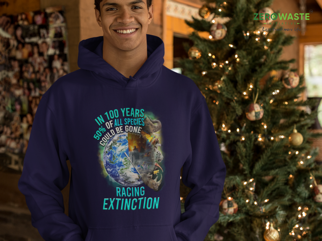 Nature Design Pullover, Unisex Racing Extinction Hoodie, Existential Threat Hooded Sweatshirt, Awareness Art Jacket, Cotton S - 5XL, Protest Clothing Gift