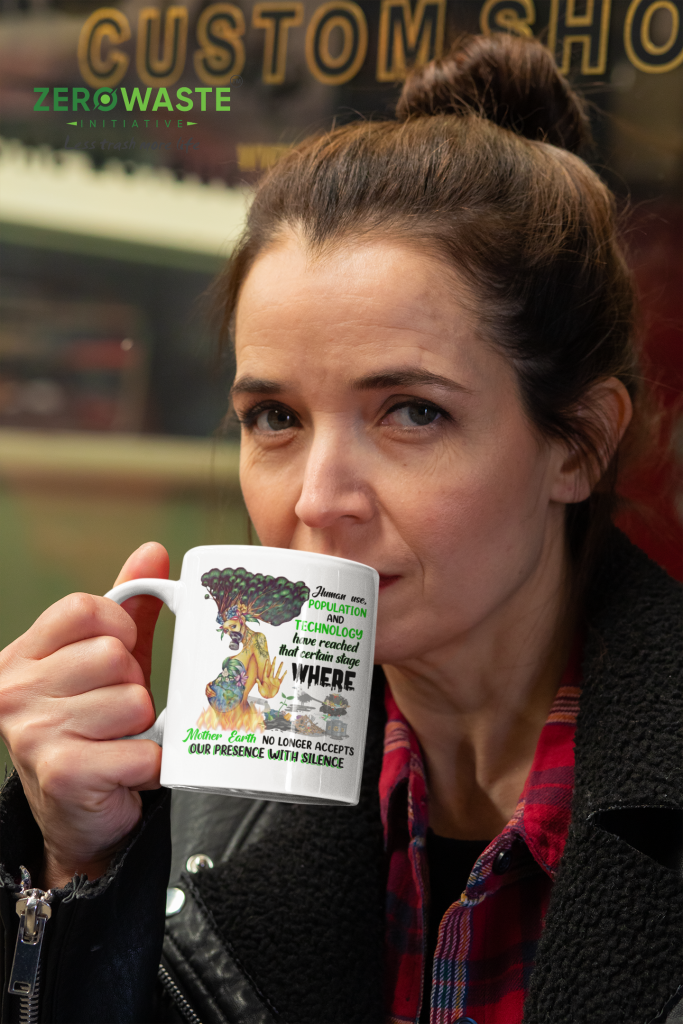 ZERO WASTE INITIATIVE - ZEROWASTEINITIATIVE.COM SAVE MOTHER EARTH WHITE MUG - ZERO WASTE INITIATIVE 25 4 SAVE MOTHER EARTH WHITE MUG - ZERO WASTE INITIATIVE 25