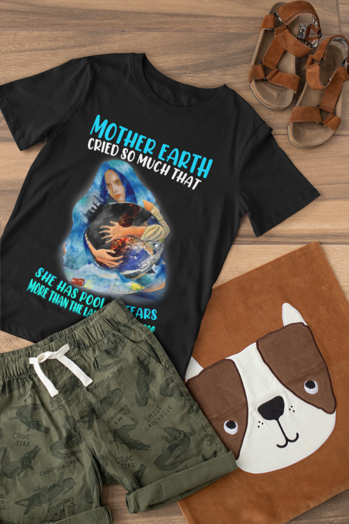 SAD EARTH SUMMER TEE GIFT, EARTH DAY TRENDING SHIRT, UNISEX CRYING EARTH T-SHIRT, MOTHER EARTH AESTHETIC SHIRT, CRYING EARTH TEAR QUOTE TEE, COTTON S - 6XL