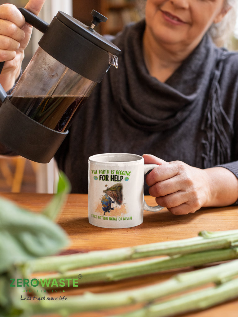 ZERO WASTE INITIATIVE - ZEROWASTEINITIATIVE.COM HELP THE EARTH WHITE MUG - ZERO WASTE INITIATIVE 13 4 HELP THE EARTH WHITE MUG - ZERO WASTE INITIATIVE 13