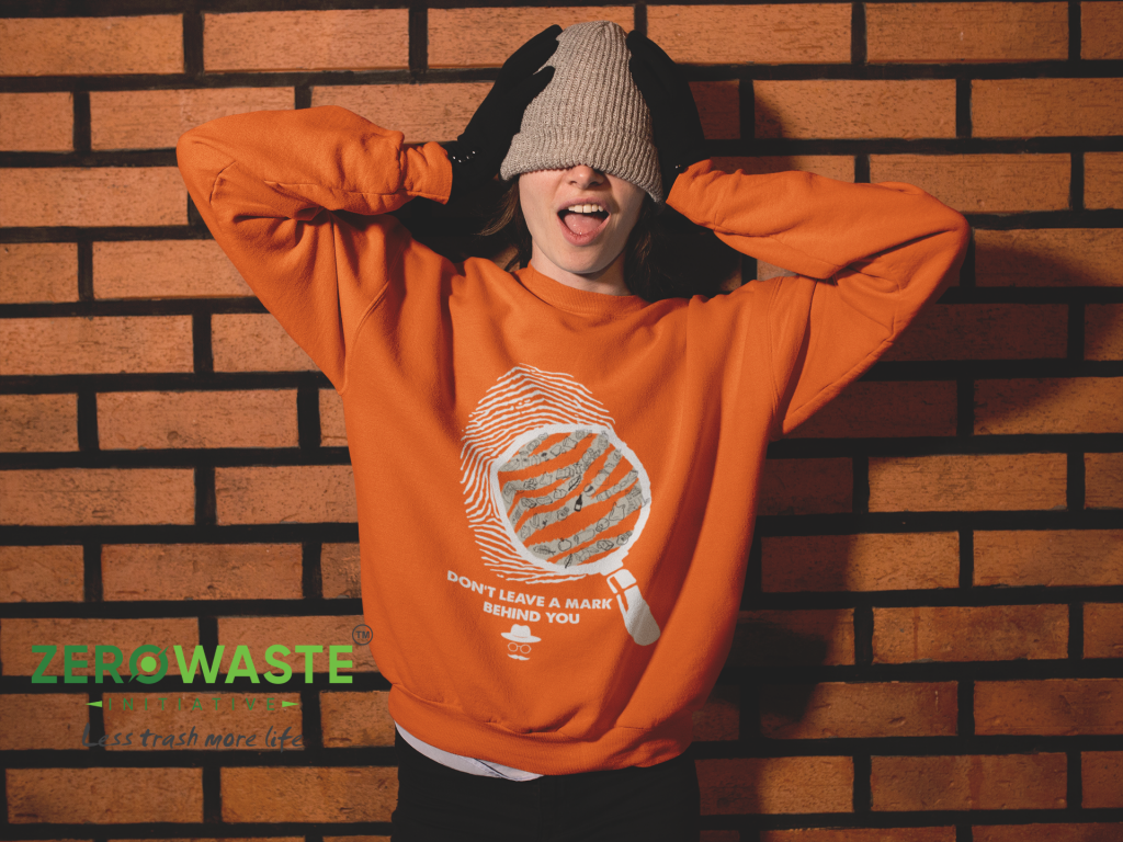 ZERO WASTE INITIATIVE - ZEROWASTEINITIATIVE.COM UNISEX MARK BEHIND YOU CREW NECK SWEATSHIRT - ZERO WASTE INITIATIVE 17 16 UNISEX MARK BEHIND YOU CREW NECK SWEATSHIRT - ZERO WASTE INITIATIVE 17