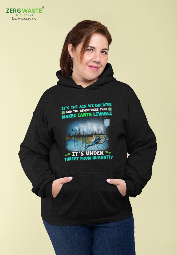 ZERO WASTE INITIATIVE - ZEROWASTEINITIATIVE.COM UNISEX ATMOSPHERE THREAT HOODIE ZERO WASTE INITIATIVE 10 14 ATMOSPHERE THREAT HOODIE UNISEX ZERO WASTE INITIATIVE 10