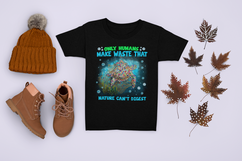 ENVIRONMENT QUOTE TEE, UNISEX PLASTIC WASTE T-SHIRT, NATURE THREAT GRAPHIC TEE, OCEAN POLLUTION ART T SHIRT, COTTON S - 6XL, SAVE PLANET ART TEE GIFT