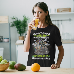 Unisex Borrow Earth T-shirt Zero Waste Initiative 6
