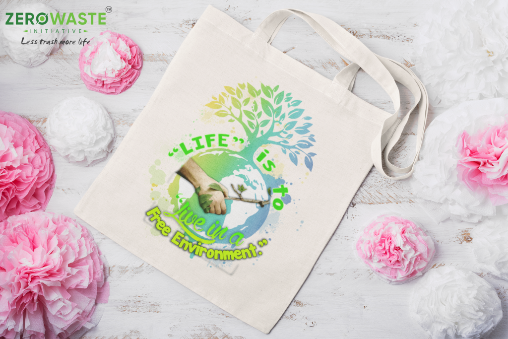 Free Environment Canvas Tote Bag Zero Waste Initiative 14