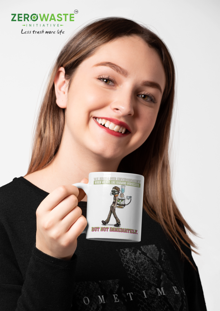 ZERO WASTE INITIATIVE - ZEROWASTEINITIATIVE.COM HARM ENVIRONMENT WHITE MUG - ZERO WASTE INITIATIVE 15 3 HARM ENVIRONMENT WHITE MUG - ZERO WASTE INITIATIVE 15
