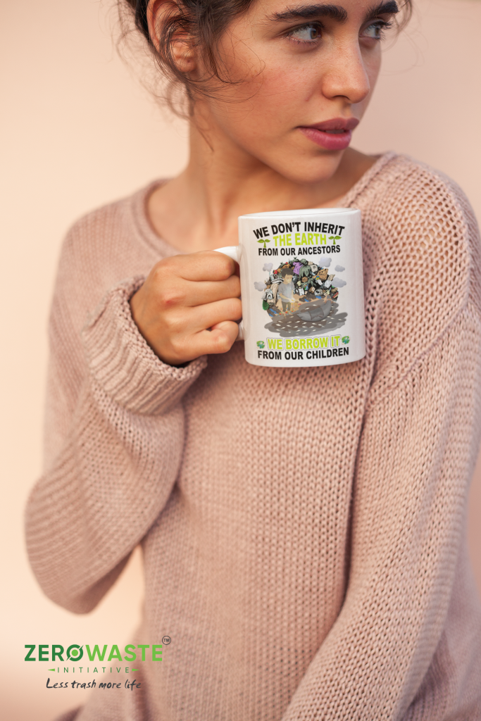 ZERO WASTE INITIATIVE - ZEROWASTEINITIATIVE.COM RESPECT FUTURE WHITE MUG - ZERO WASTE INITIATIVE 6 4 RESPECT FUTURE WHITE MUG - ZERO WASTE INITIATIVE 6