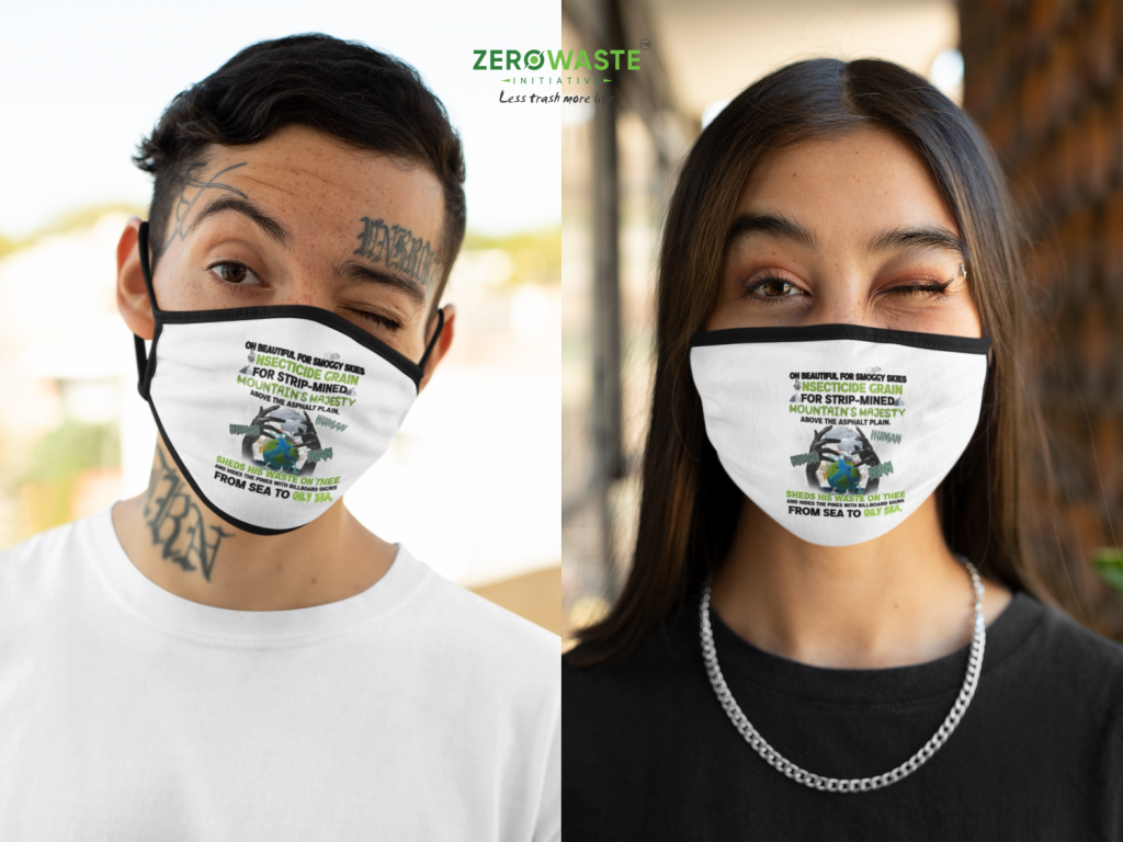 GLOBAL POLLUTION POLYBLEND FACE MASK ZERO WASTE INITIATIVE 18