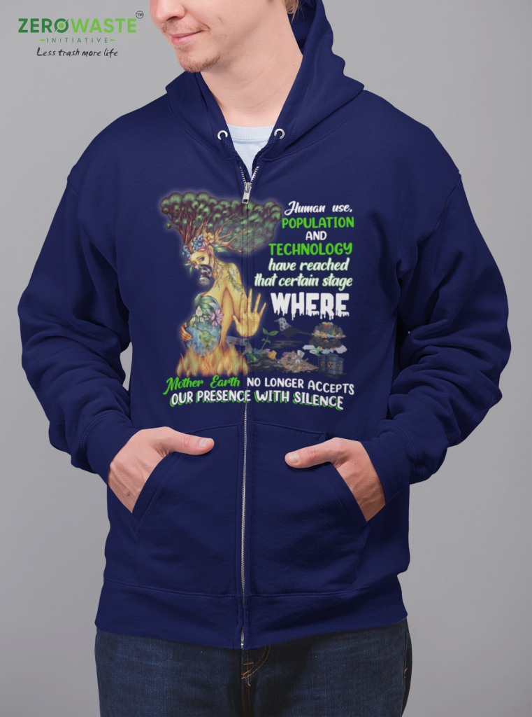  EARTH DAY TRENDY SWEATER, UNISEX SAVE MOTHER EARTH ZIP HOODIE, EARTH THREAT ZIP SWEATSHIRT, POLYESTER COTTON BLEND S - 5XL, SAVE PLANET CLOTHING GIFT