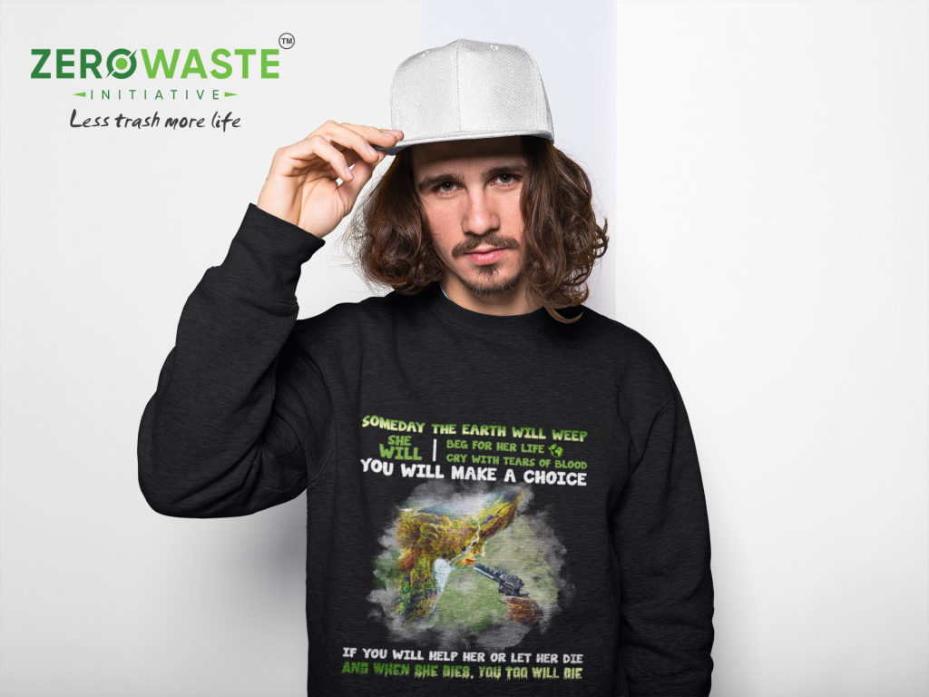 ZERO WASTE INITIATIVE - ZEROWASTEINITIATIVE.COM UNISEX SAVE THE EARTH CREW NECK SWEATSHIRT - ZERO WASTE INITIATIVE 1 13 UNISEX SAVE THE EARTH CREW NECK SWEATSHIRT - ZERO WASTE INITIATIVE 1