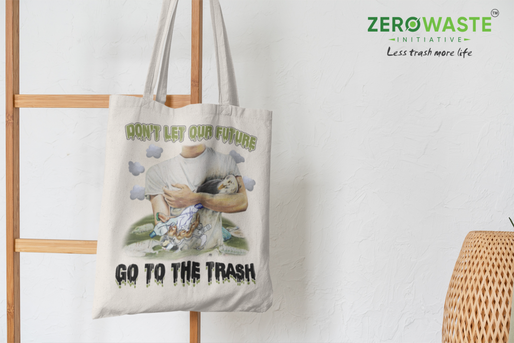 FUTURE HUMANITY CANVAS TOTE BAG ZERO WASTE INITIATIVE 4