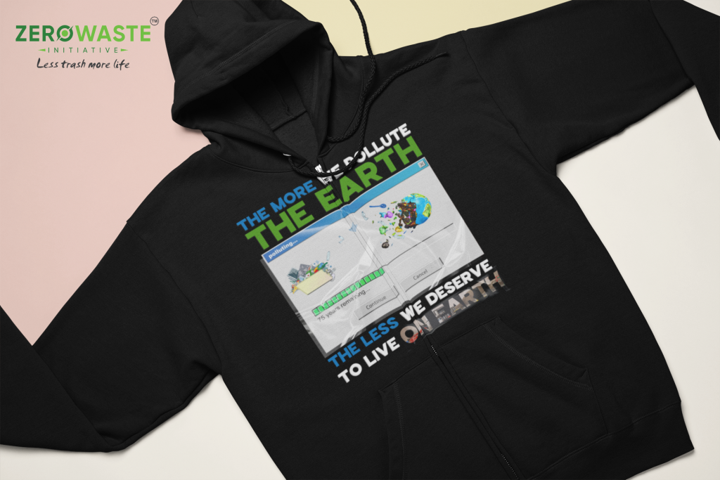 NATURE QUOTE ZIP SWEATER, UNISEX EARTH POLLUTION ZIP HOODIE, PLASTIC WASTE FANTASTIC DESIGN, POLYESTER COTTON BLEND S - 5XL, AWARENESS PINTEREST GIFT