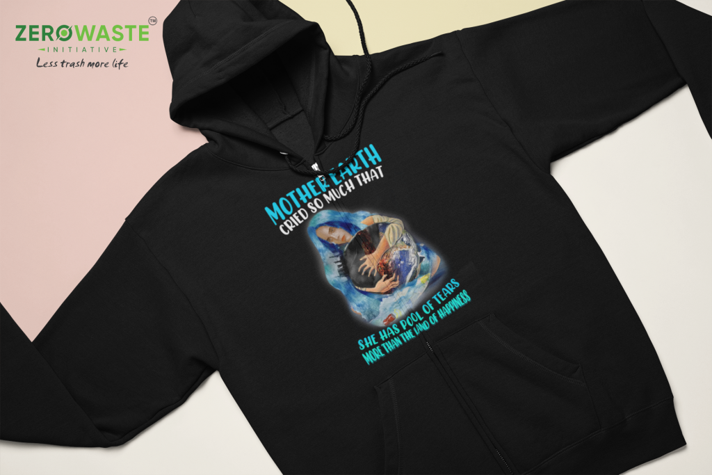 EARTH DAY ART SWEATER, UNISEX CRYING EARTH ZIP HOODIE, MOTHER EARTH PINTEREST SWEATSHIRT, POLYESTER COTTON BLEND S - 5XL, SAD EARTH CLOTHING GIFT