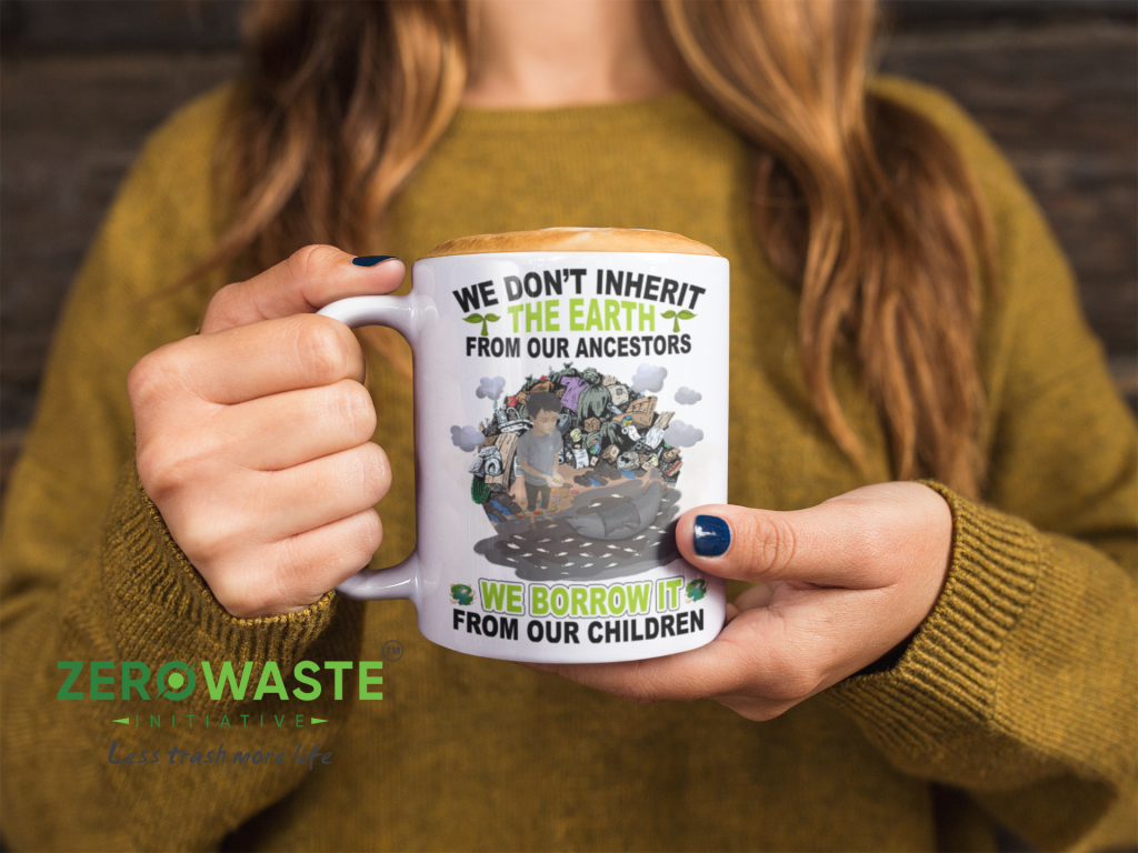 ZERO WASTE INITIATIVE - ZEROWASTEINITIATIVE.COM RESPECT FUTURE WHITE MUG - ZERO WASTE INITIATIVE 6 2 RESPECT FUTURE WHITE MUG - ZERO WASTE INITIATIVE 6