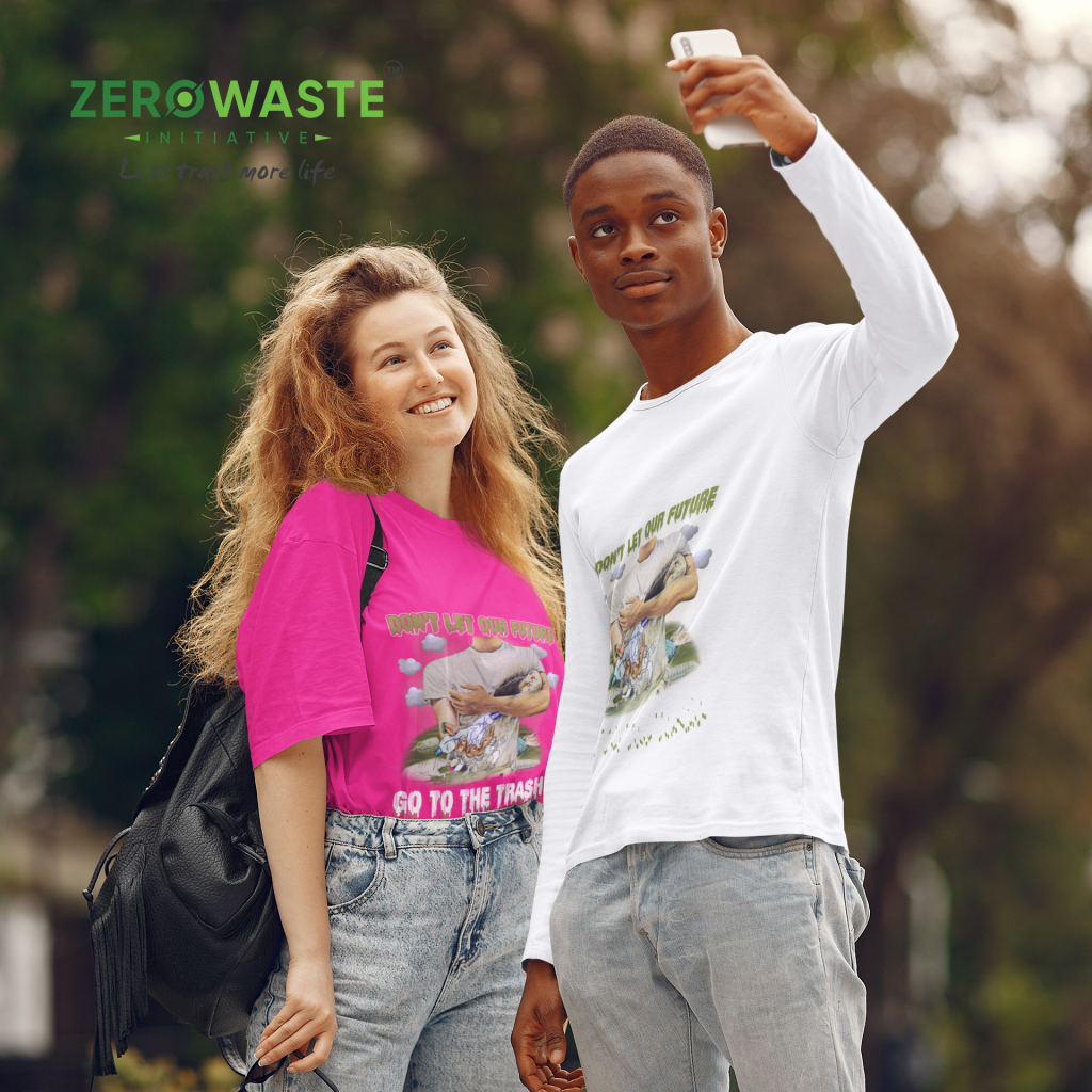 ZERO WASTE INITIATIVE - ZEROWASTEINITIATIVE.COM UNISEX FUTURE HUMANITY LONG SLEEVE -ZERO WASTE INITIATIVE 4 14 UNISEX FUTURE HUMANITY LONG SLEEVE -ZERO WASTE INITIATIVE 4