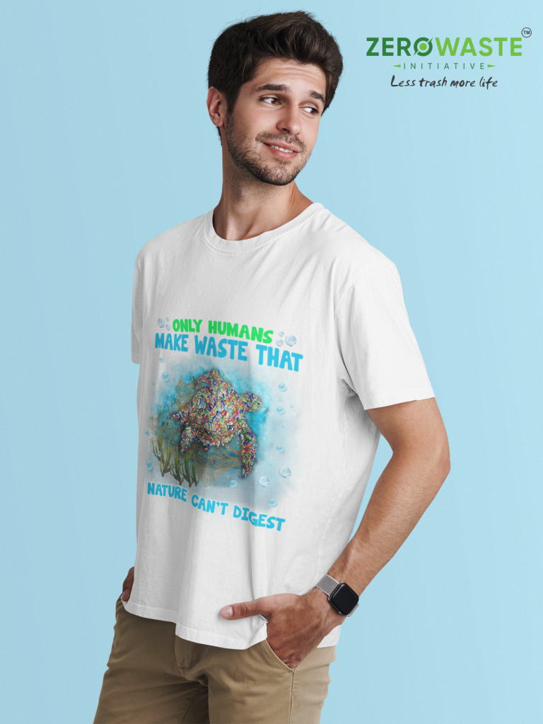 ZERO WASTE INITIATIVE - ZEROWASTEINITIATIVE.COM UNISEX PLASTIC WASTE T-SHIRT ZERO WASTE INITIATIVE 23 15 UNISEX PLASTIC WASTE T-SHIRT ZERO WASTE INITIATIVE 23
