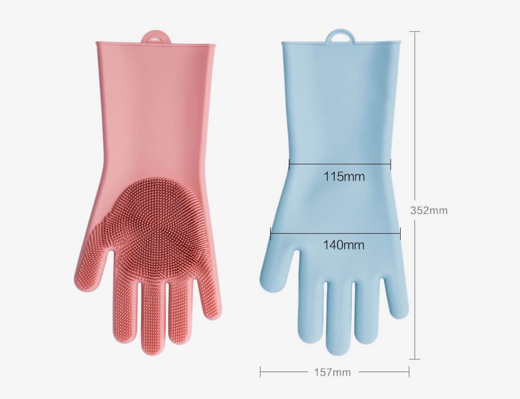 Zero Waste Initiative - zerowasteinitiative.com Set 2 Silicone Reusable Zero Waste Kitchen Gloves 47