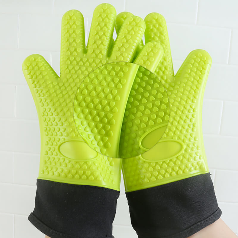 ZERO WASTE INITIATIVE - ZEROWASTEINITIATIVE.COM SET 2 SILICONE REUSABLE ZERO WASTE KITCHEN GLOVES 26