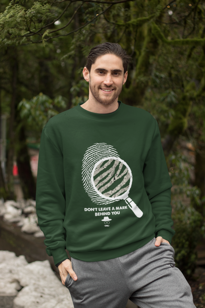 NATURE AESTHETIC SWEATER, UNISEX MARK BEHIND YOU CREW NECK SWEATSHIRT, ACTIVIST, HUMANITARIAN TRENDY PULLOVER, POLYESTER COTTON BLEND S-5XL, ECO LIFESTYLE GIFT
