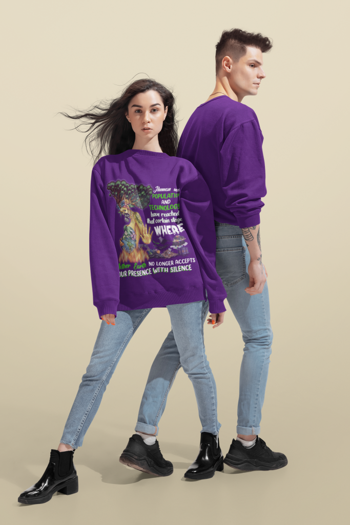 MOTHER EARTHA purple sweatshirt