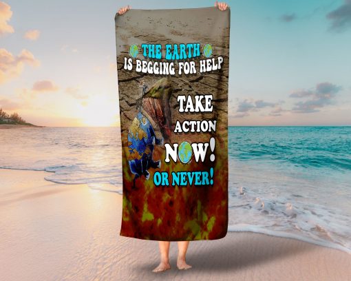 ZERO WASTE INITIATIVE - ZEROWASTEINITIATIVE.COM HELP THE EARTH BEACH TOWEL ZERO WASTE INITIATIVE 3